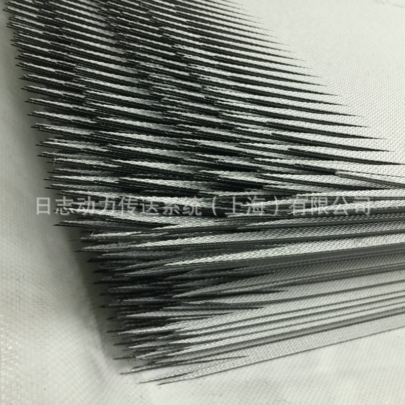 PVC輸送帶 黑色格子紋 齒接環形輸送帶 對齒小圖